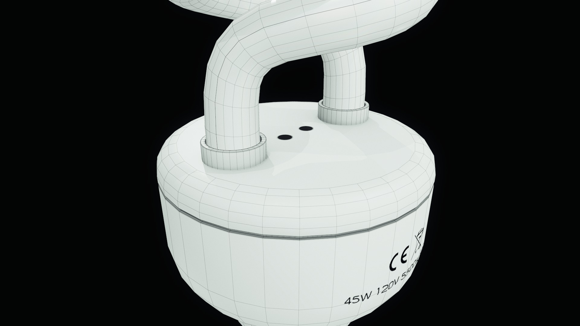 Spiral Bulb - Tutorial Included Low-poly 3D model_13