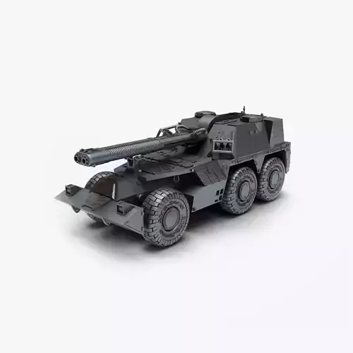 tank gun G6 3D print model