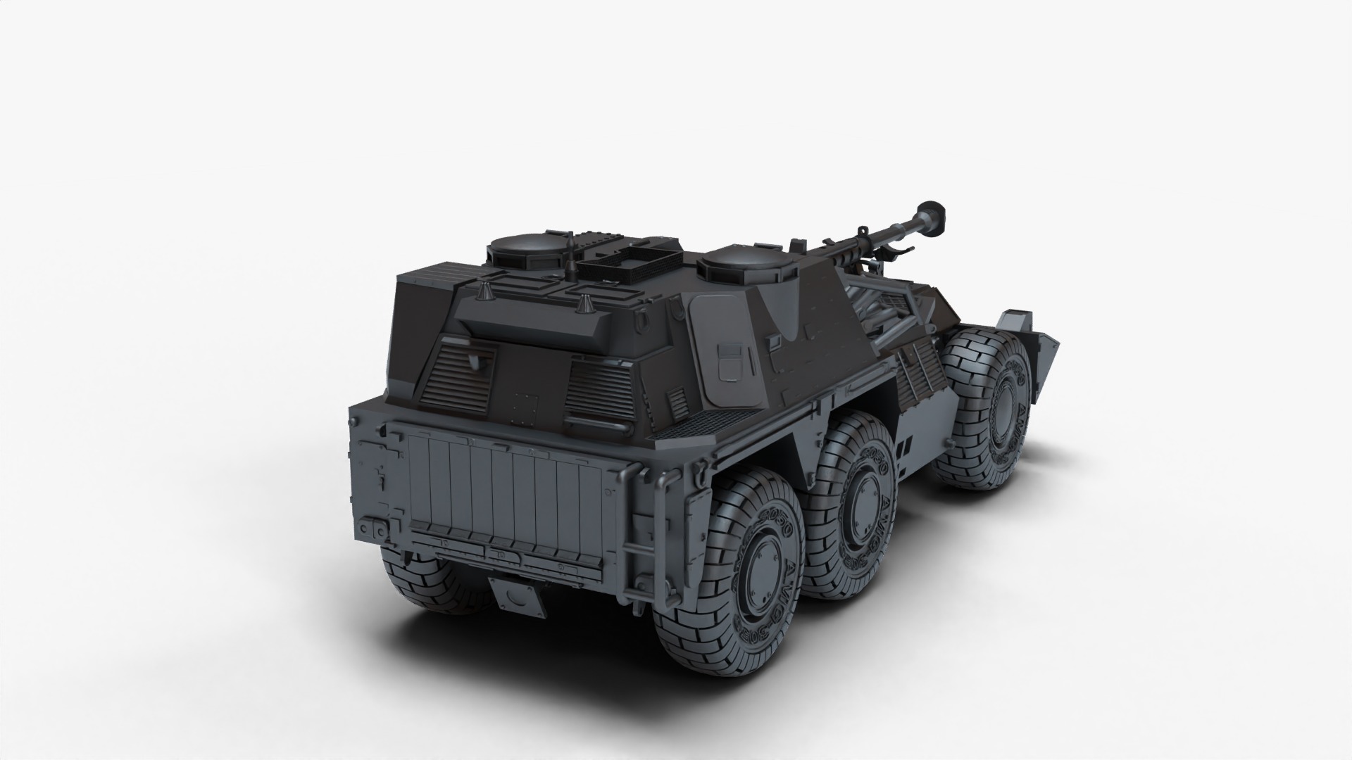 tank gun G6 3D print model_8