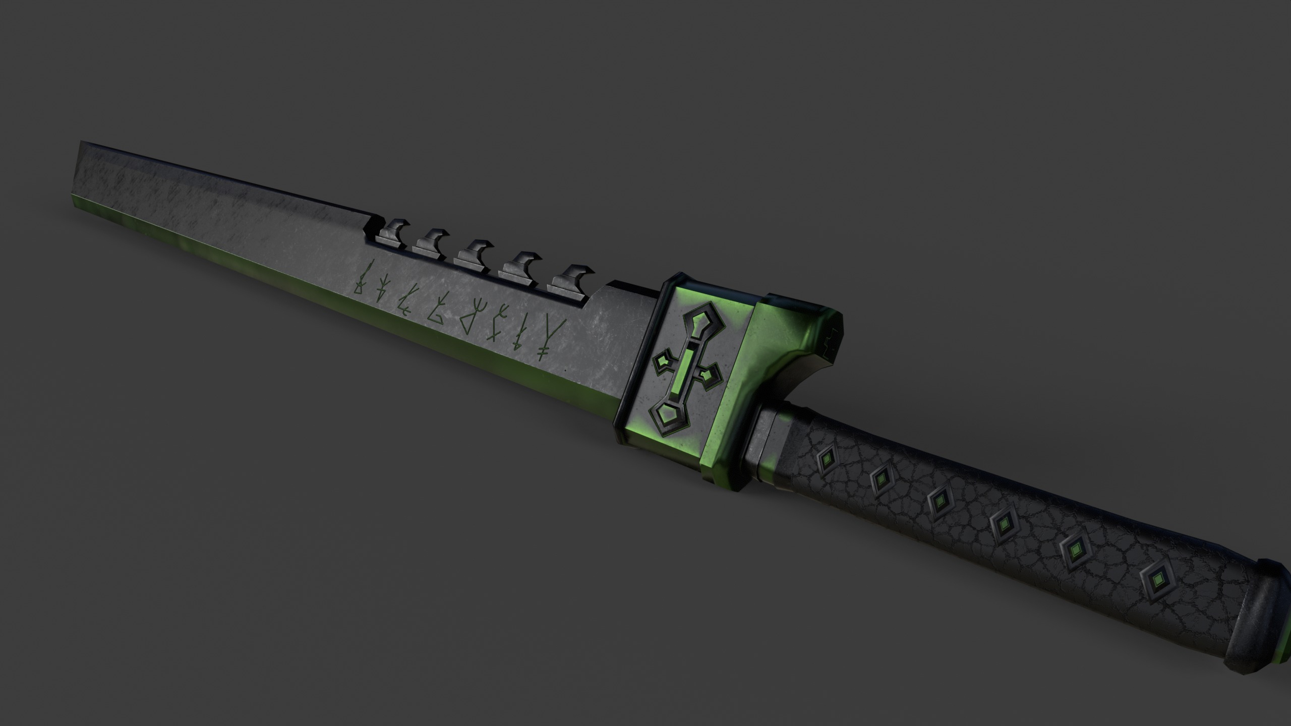 Game Ready Necrotic Weapon Pack 3D Model Collection_19