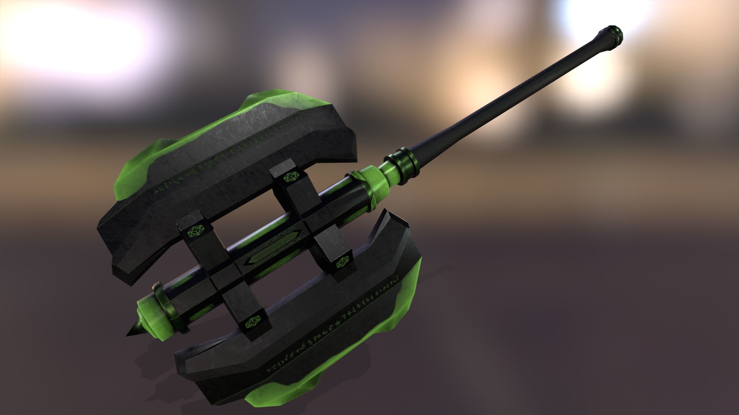 Game Ready Necrotic Weapon Pack 3D Model Collection_3