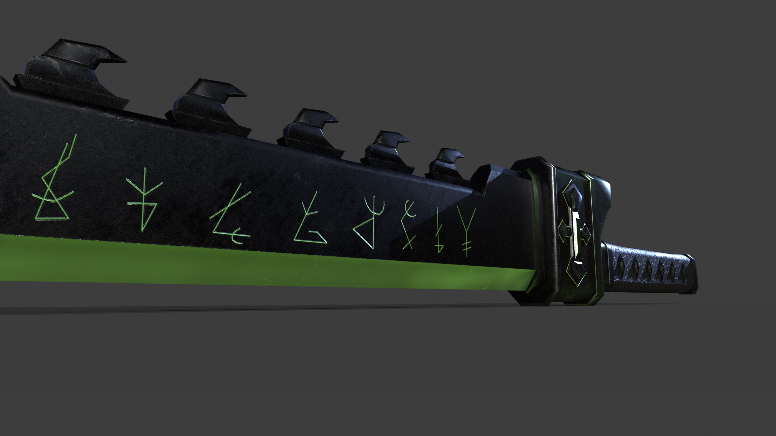 Game Ready Necrotic Weapon Pack 3D Model Collection_17