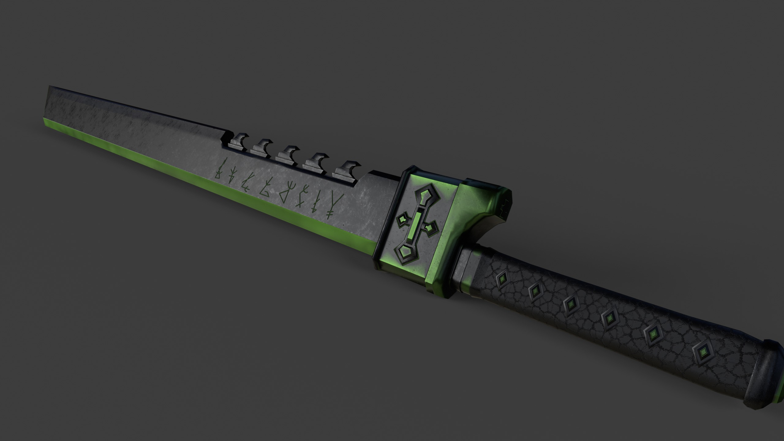 Game Ready Necrotic Weapon Pack 3D Model Collection_16