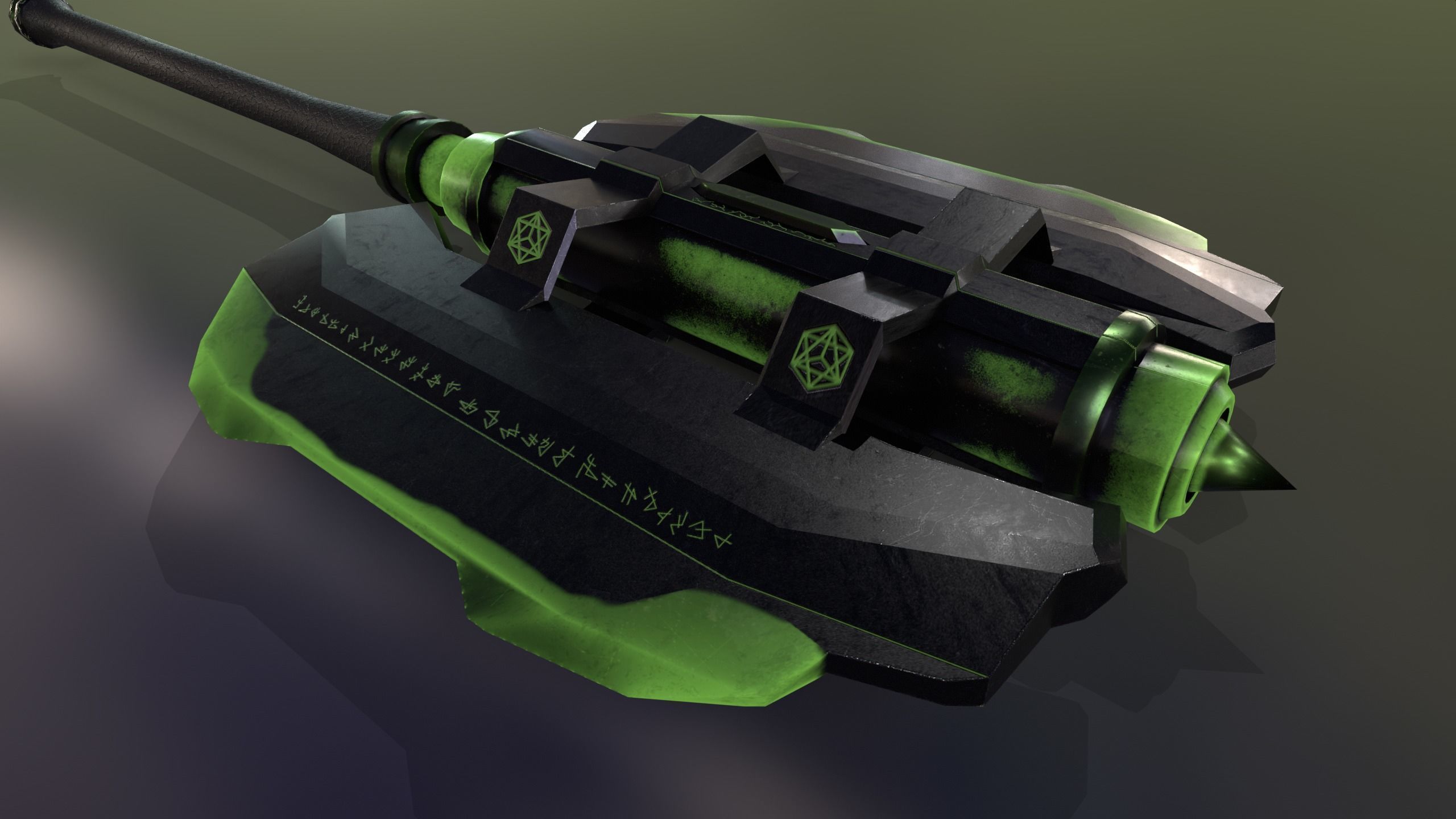 Game Ready Necrotic Weapon Pack 3D Model Collection_5