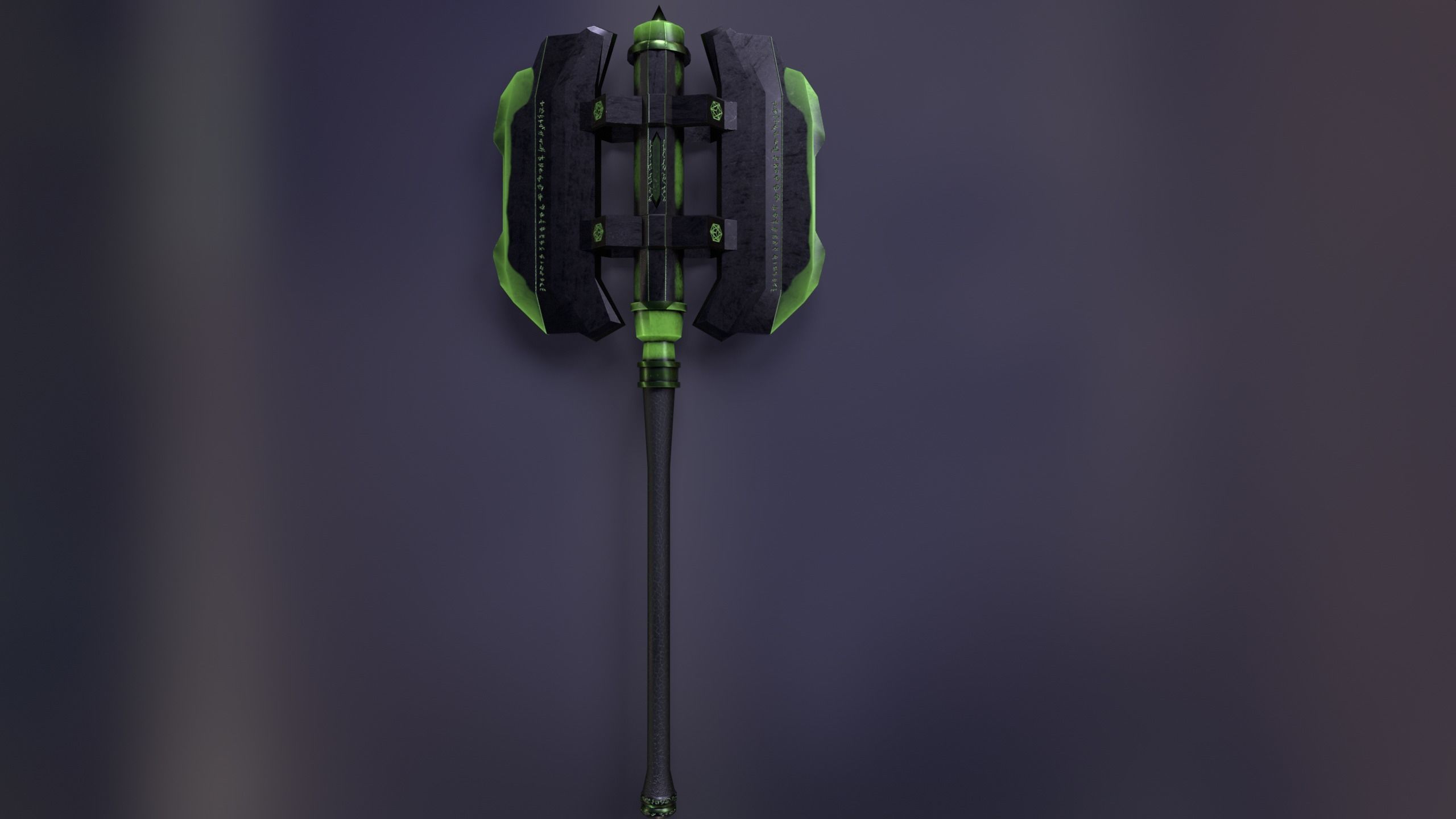 Game Ready Necrotic Weapon Pack 3D Model Collection_2