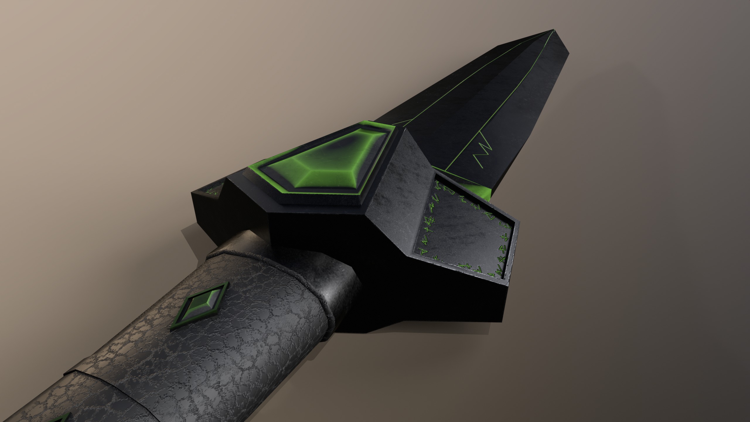 Game Ready Necrotic Weapon Pack 3D Model Collection_11