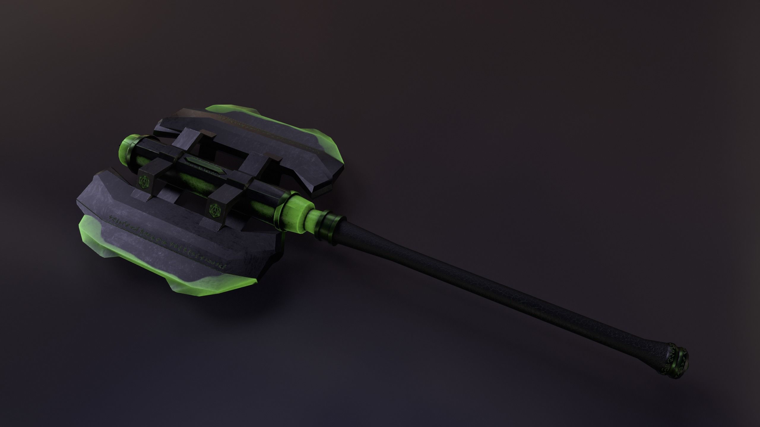 Game Ready Necrotic Weapon Pack 3D Model Collection_1