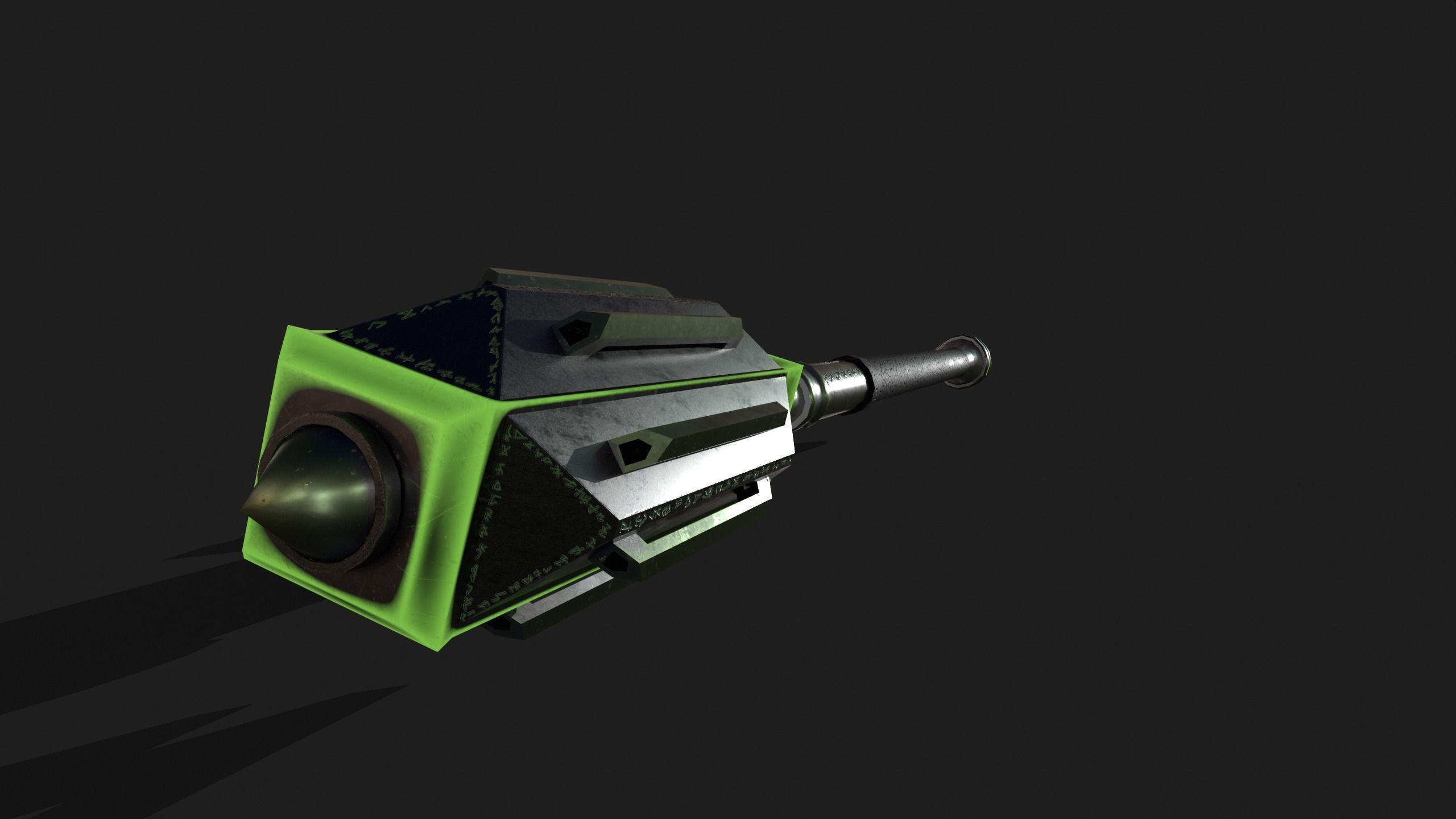 Game Ready Necrotic Weapon Pack 3D Model Collection_26