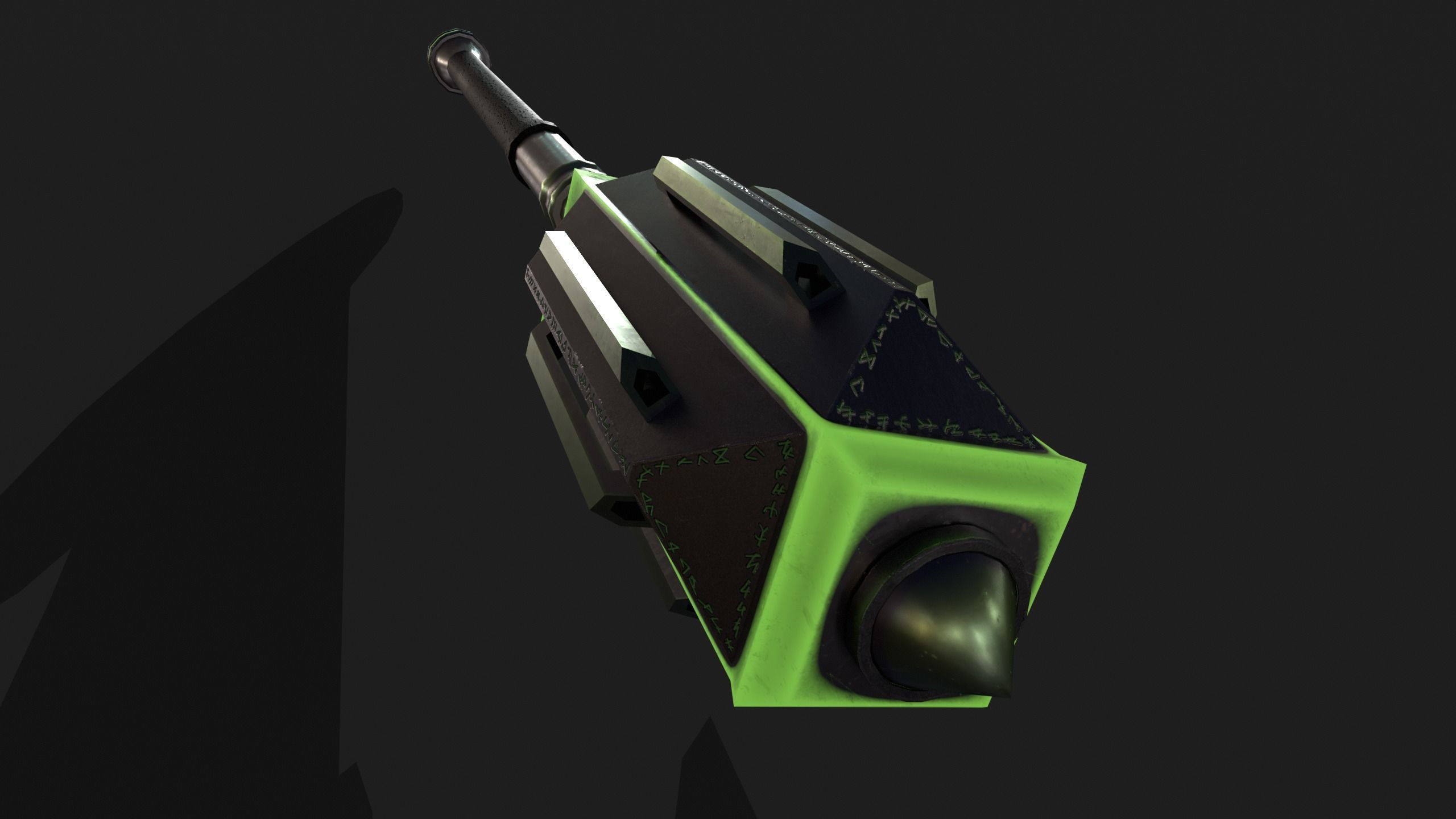 Game Ready Necrotic Weapon Pack 3D Model Collection_22