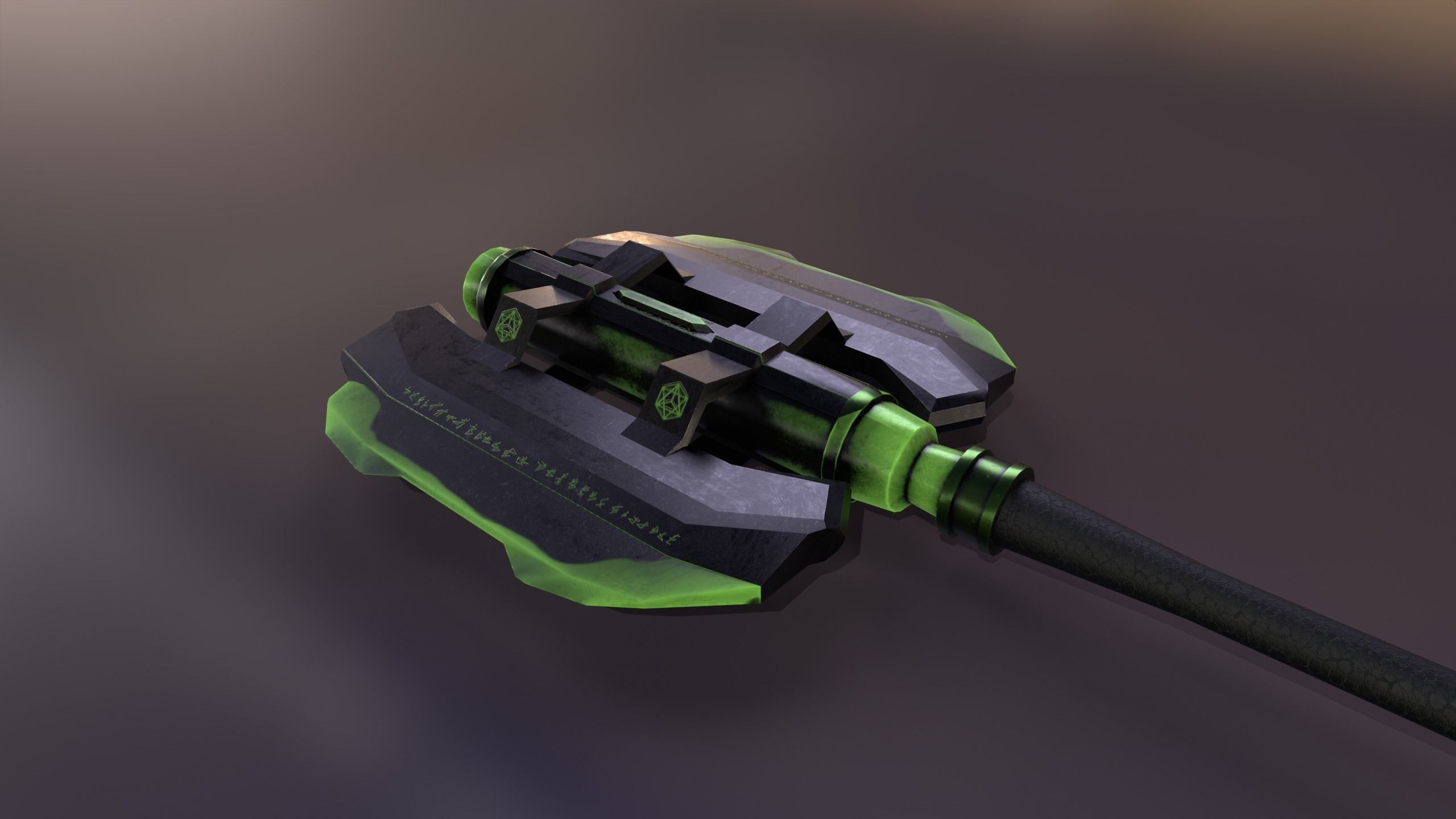 Game Ready Necrotic Weapon Pack 3D Model Collection_4