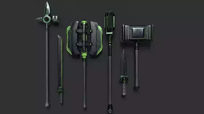 Game Ready Necrotic Weapon Pack