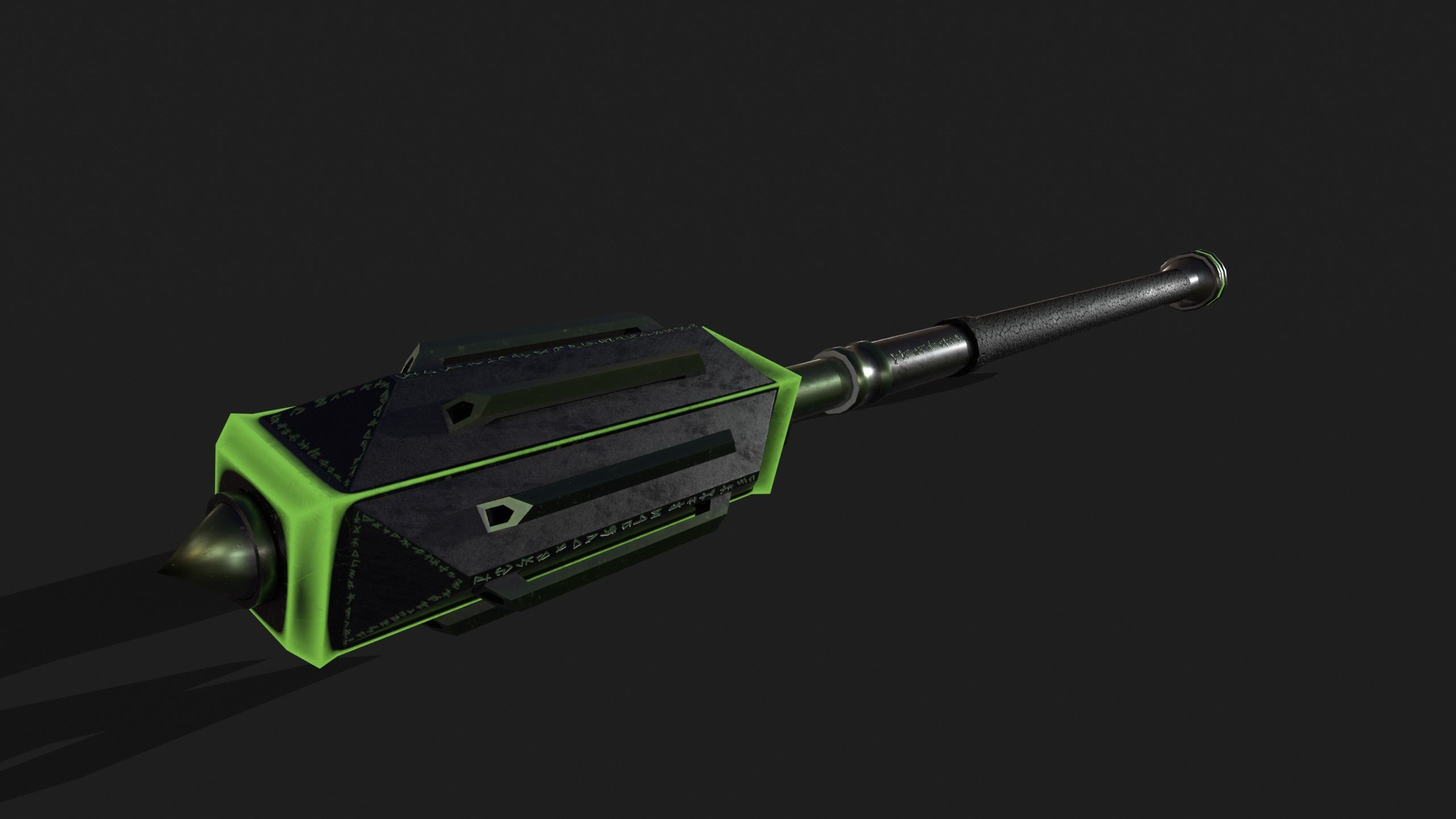 Game Ready Necrotic Weapon Pack 3D Model Collection_25