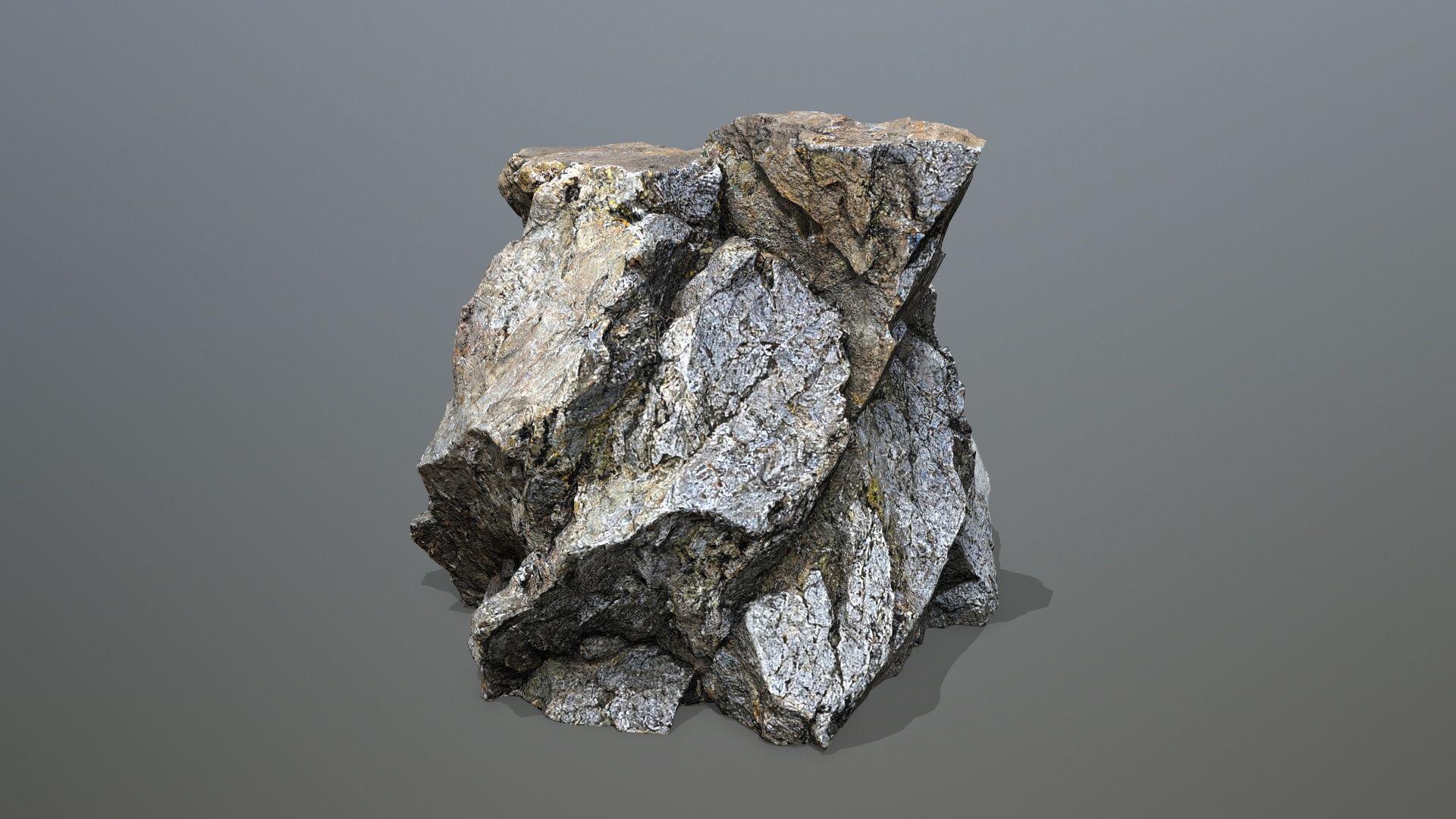 desert rocks Low-poly 3D model_14
