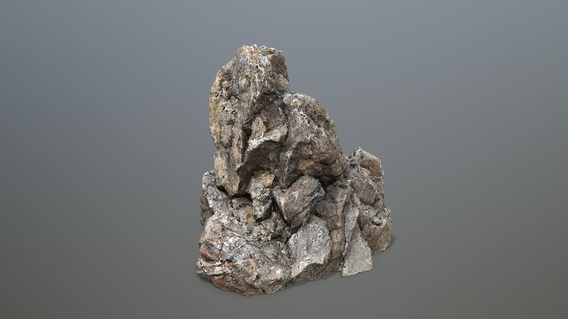 desert rocks Low-poly 3D model_17