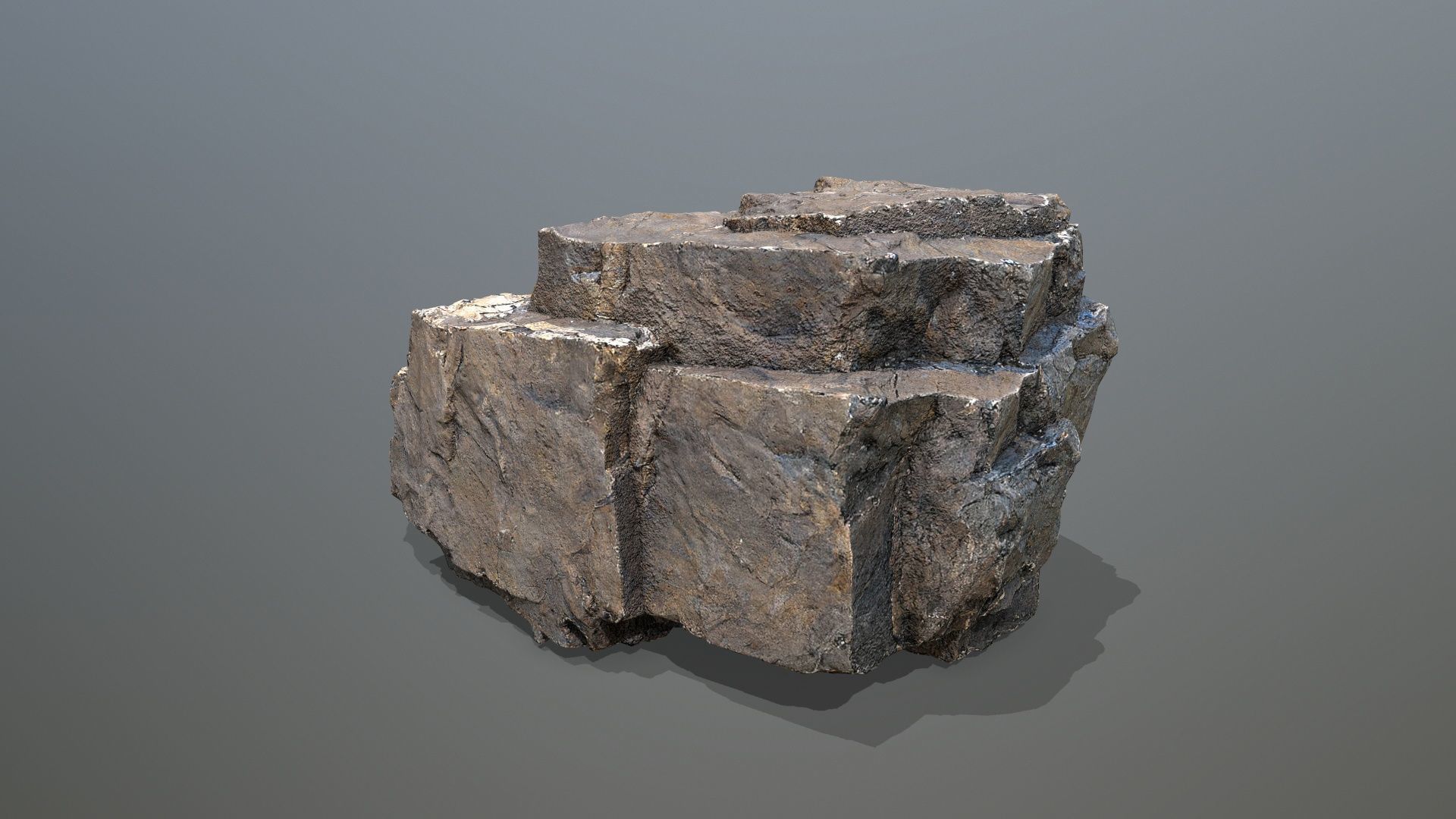 desert rocks Low-poly 3D model_21