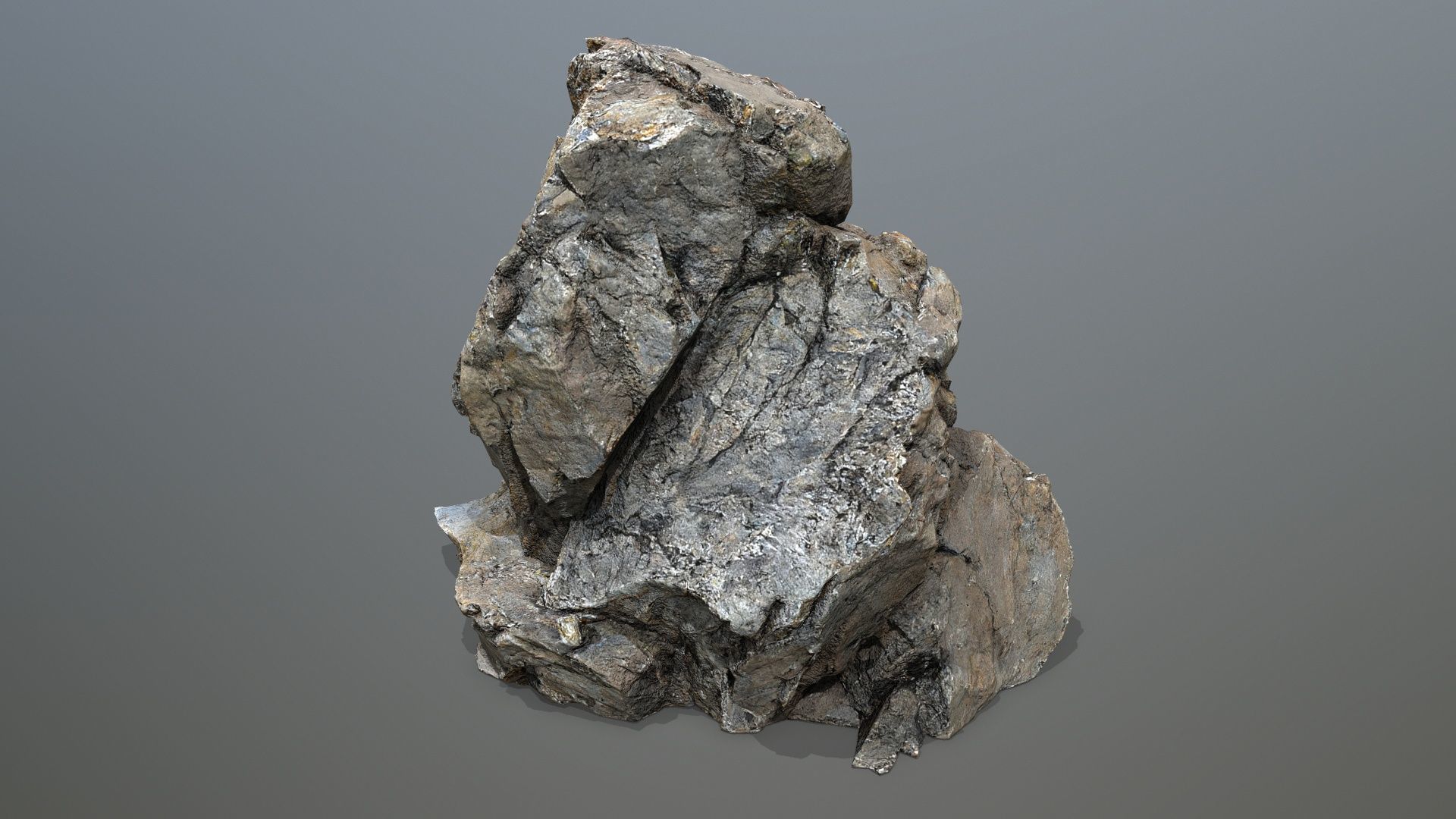 desert rocks Low-poly 3D model_15