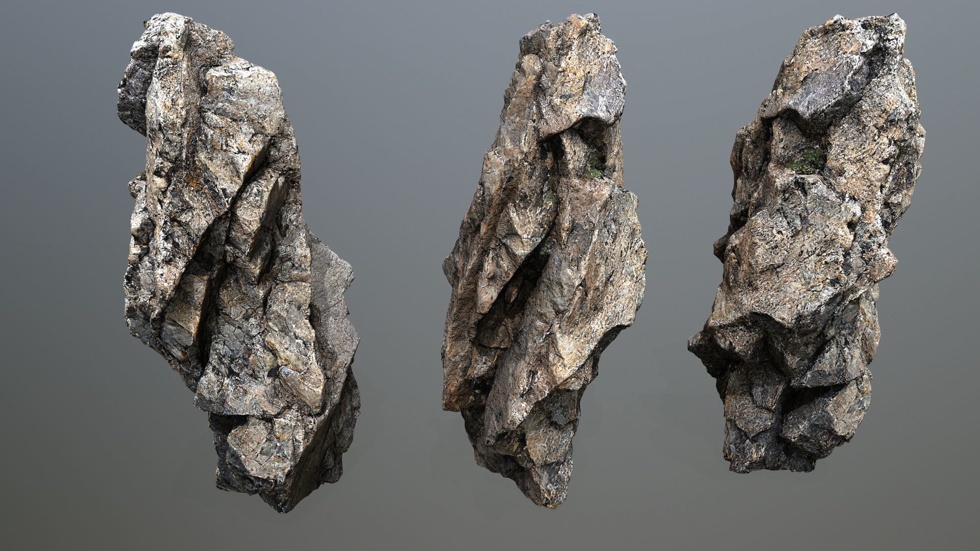 desert rocks Low-poly 3D model_12