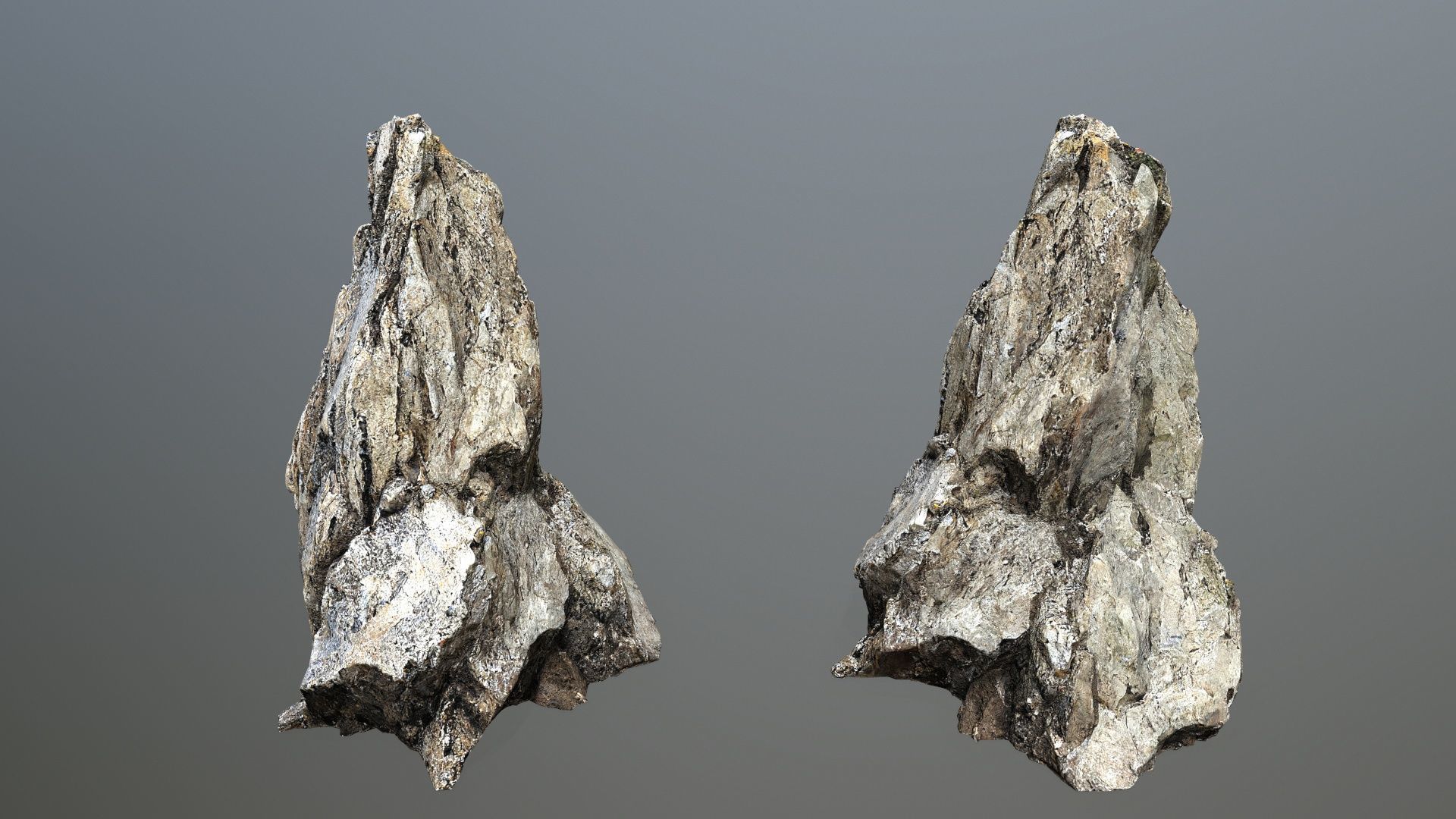 desert rocks Low-poly 3D model_6