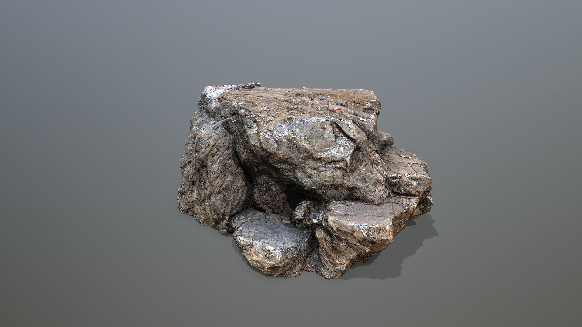 desert rocks Low-poly 3D model_18