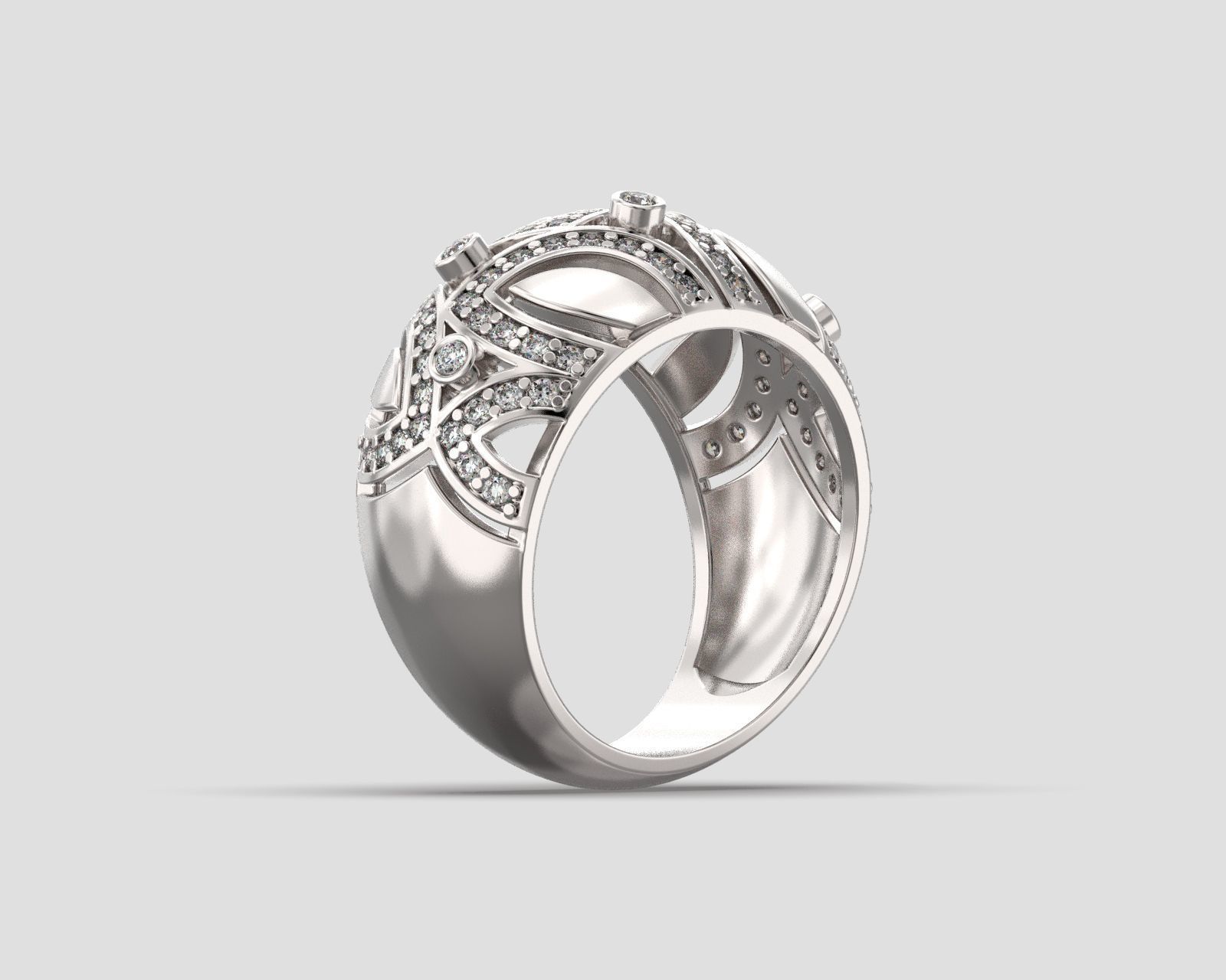 R 182 Ring 3D print model_6