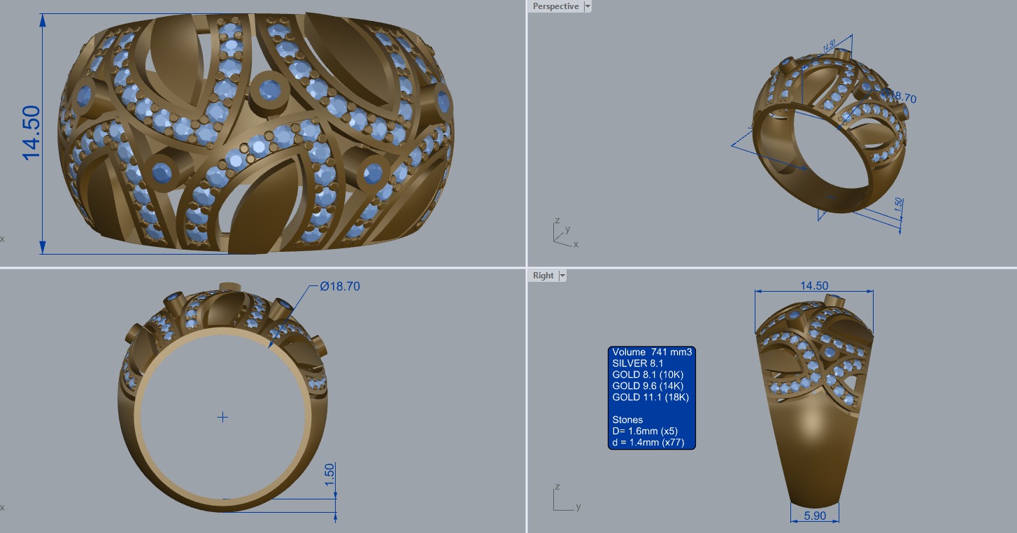 R 182 Ring 3D print model_10