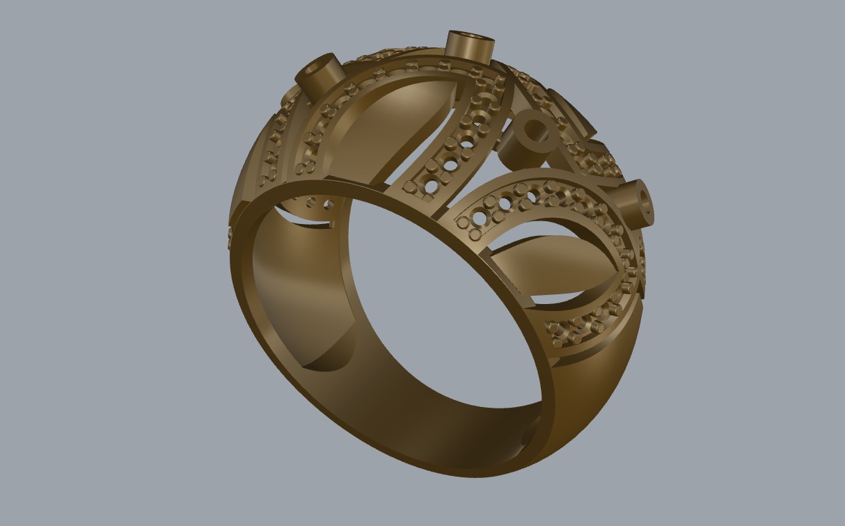 R 182 Ring 3D print model_12