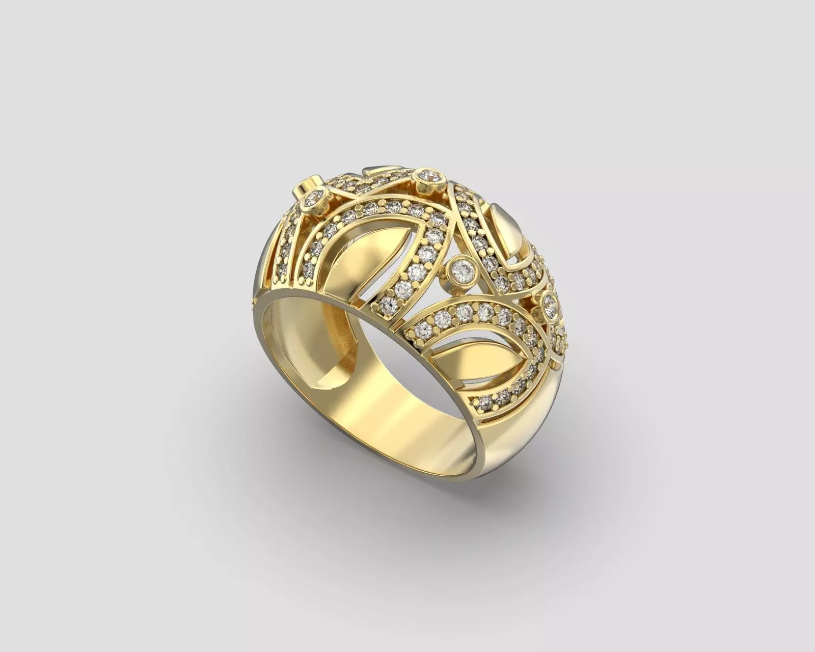 R 182 Ring 3D print model_0