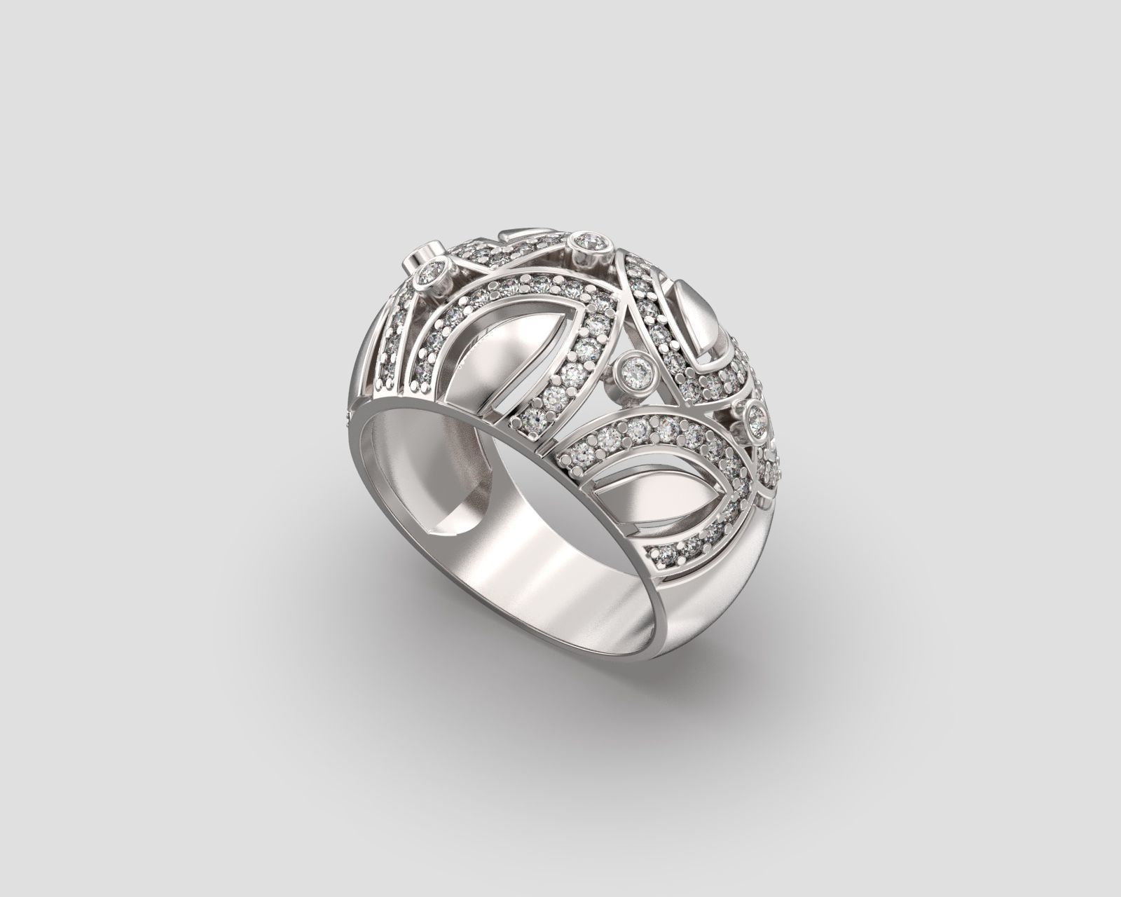 R 182 Ring 3D print model_9