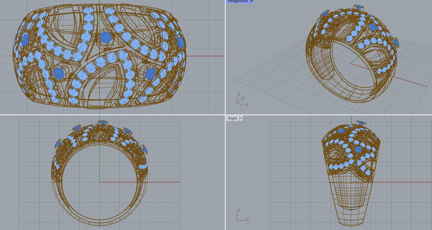 R 182 Ring 3D print model_11