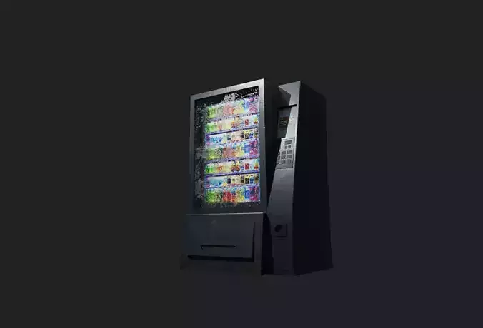 realistic 3D vending machine