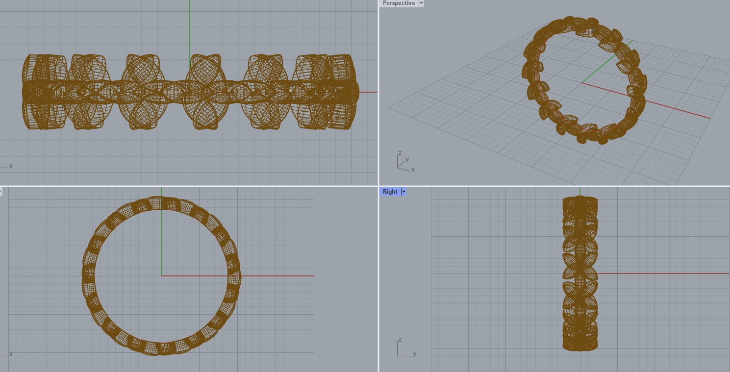 R 193 Leaf style ring 3D print model_14