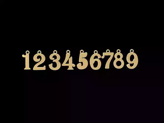 Numerals Pendants Collection 