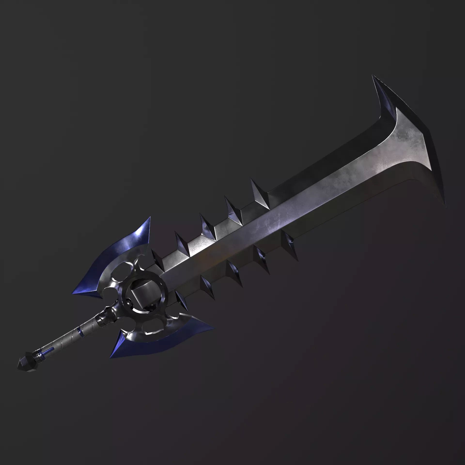 Fantasy Sword PBR Low-poly 3D model