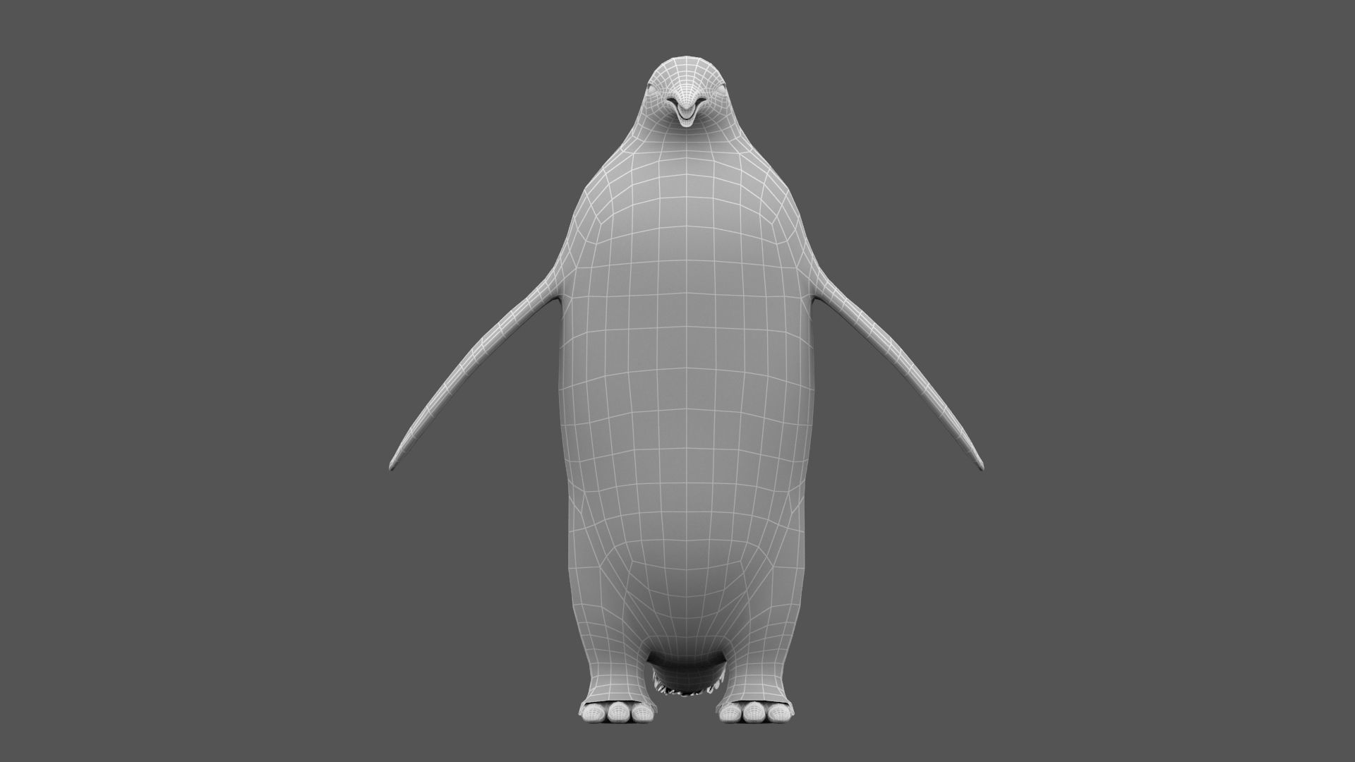 Animated penguin 3D model_4