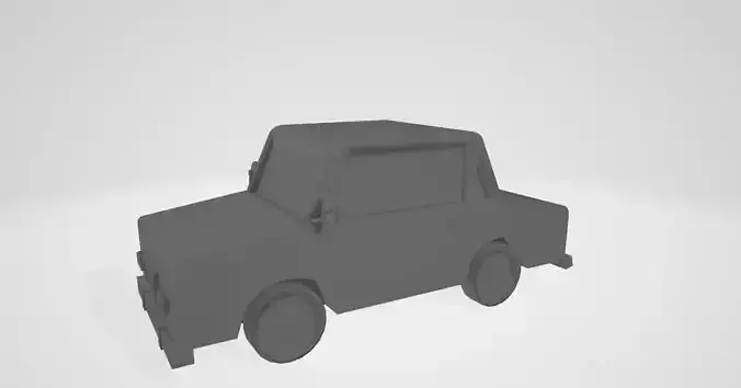 Cartoon car fully empty