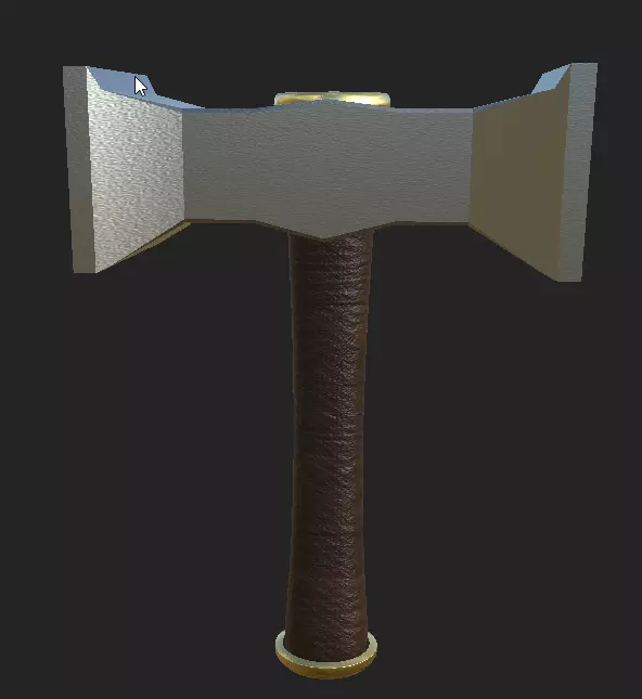 Fantasy Hammer - Low Poly Low-poly 3D model_0