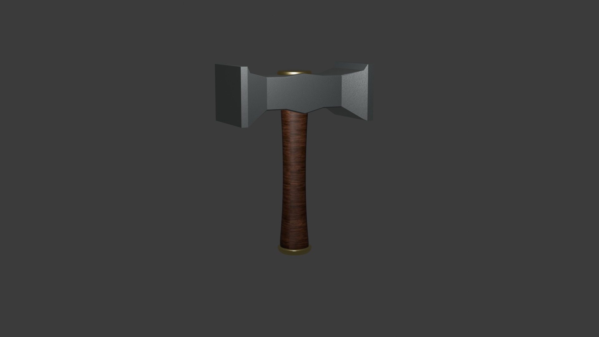 Fantasy Hammer - Low Poly Low-poly 3D model_1