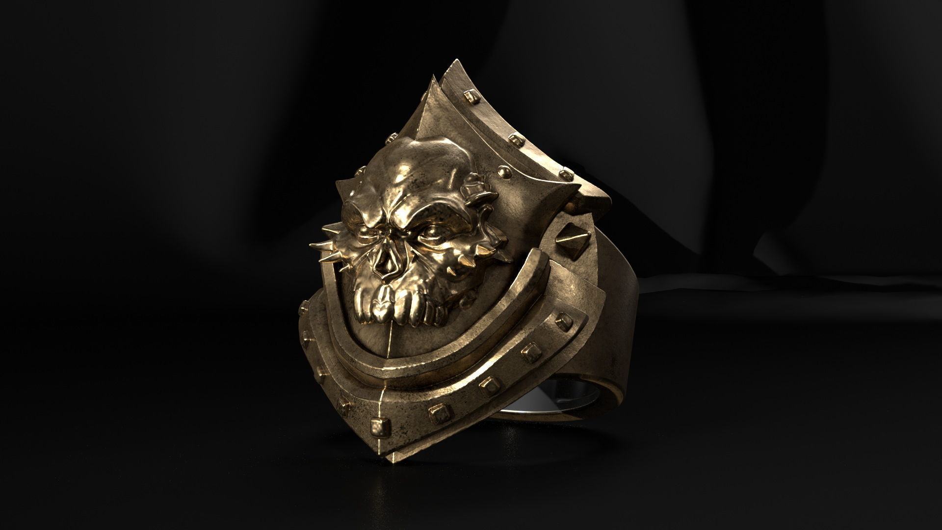 HB Men Ring STL 3D print model_2