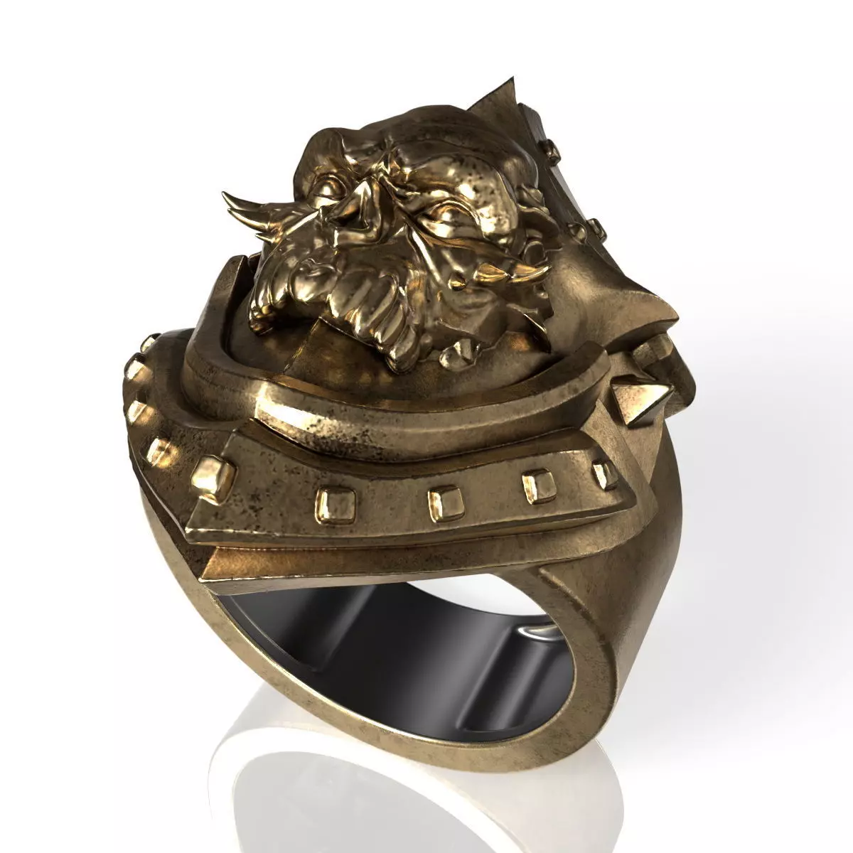HB Men Ring STL 3D print model_0