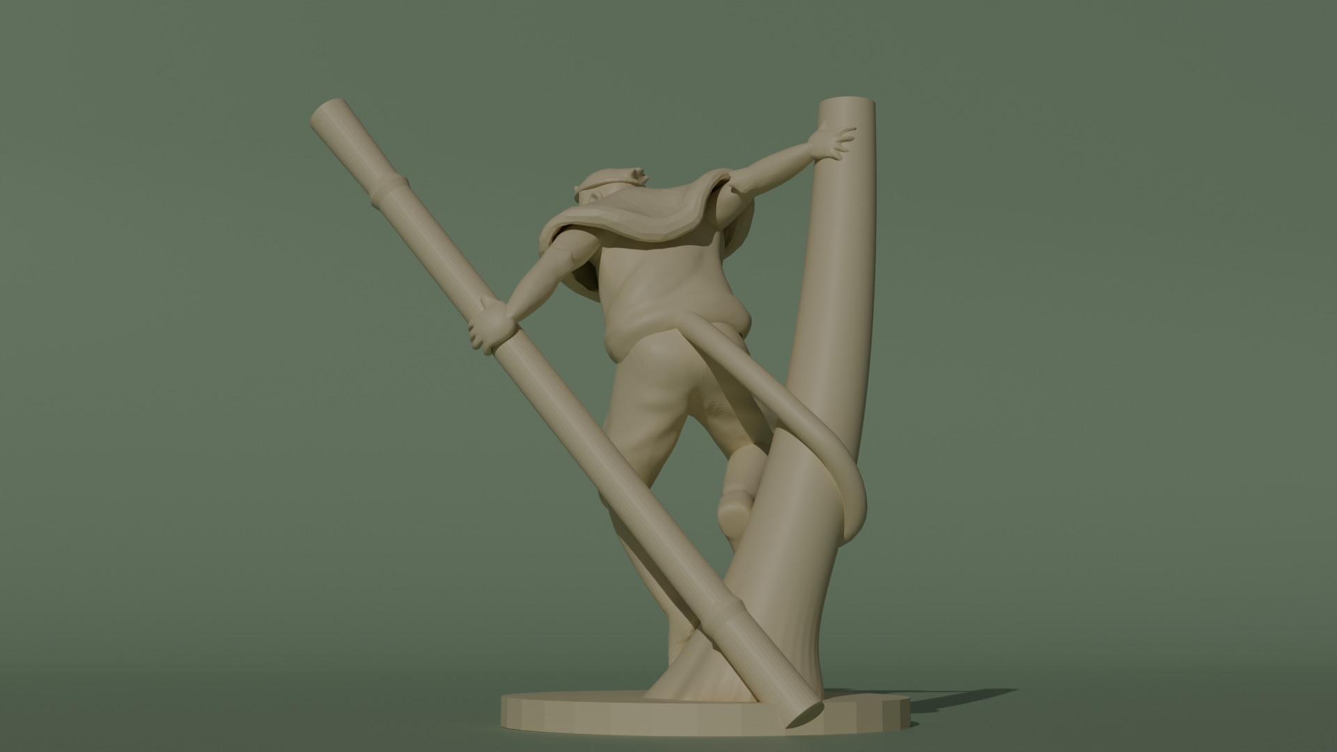 Monkey King Sun Wukong 3D print model_3