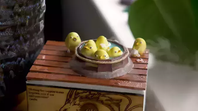 Spirited Away Cute Bathtub Ducks Diffuser 3D print model
