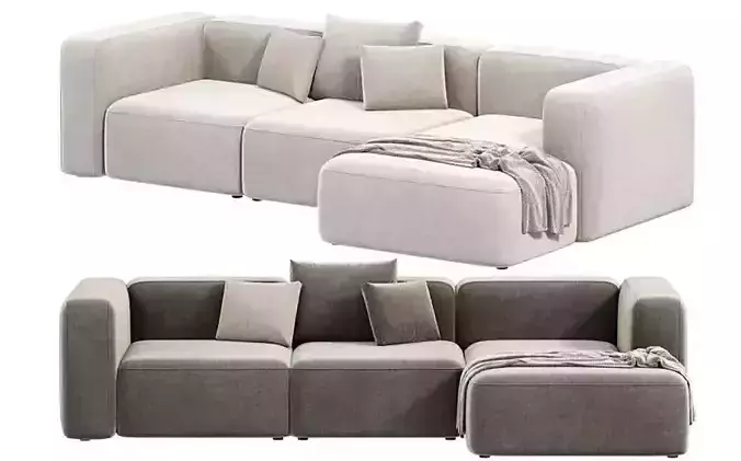 3DSMAX - Modular Sofa - Corona - Vray Render
