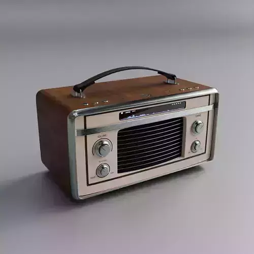 Retro portable radio