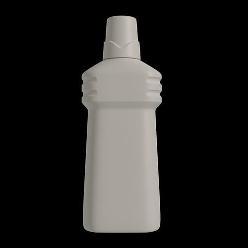Cleaning Liquid Bottle Mockup Low-poly 3D model