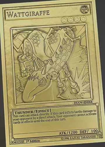 Wattgiraffe - yu-gi-oh 3D print model