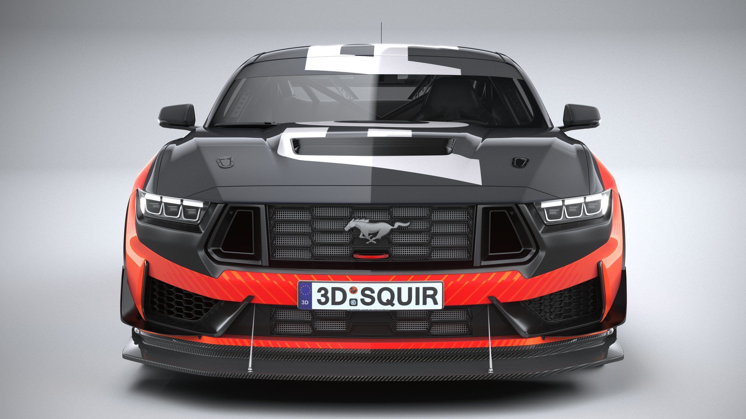 Mustang GT4 Racecar 2024 3D model_13