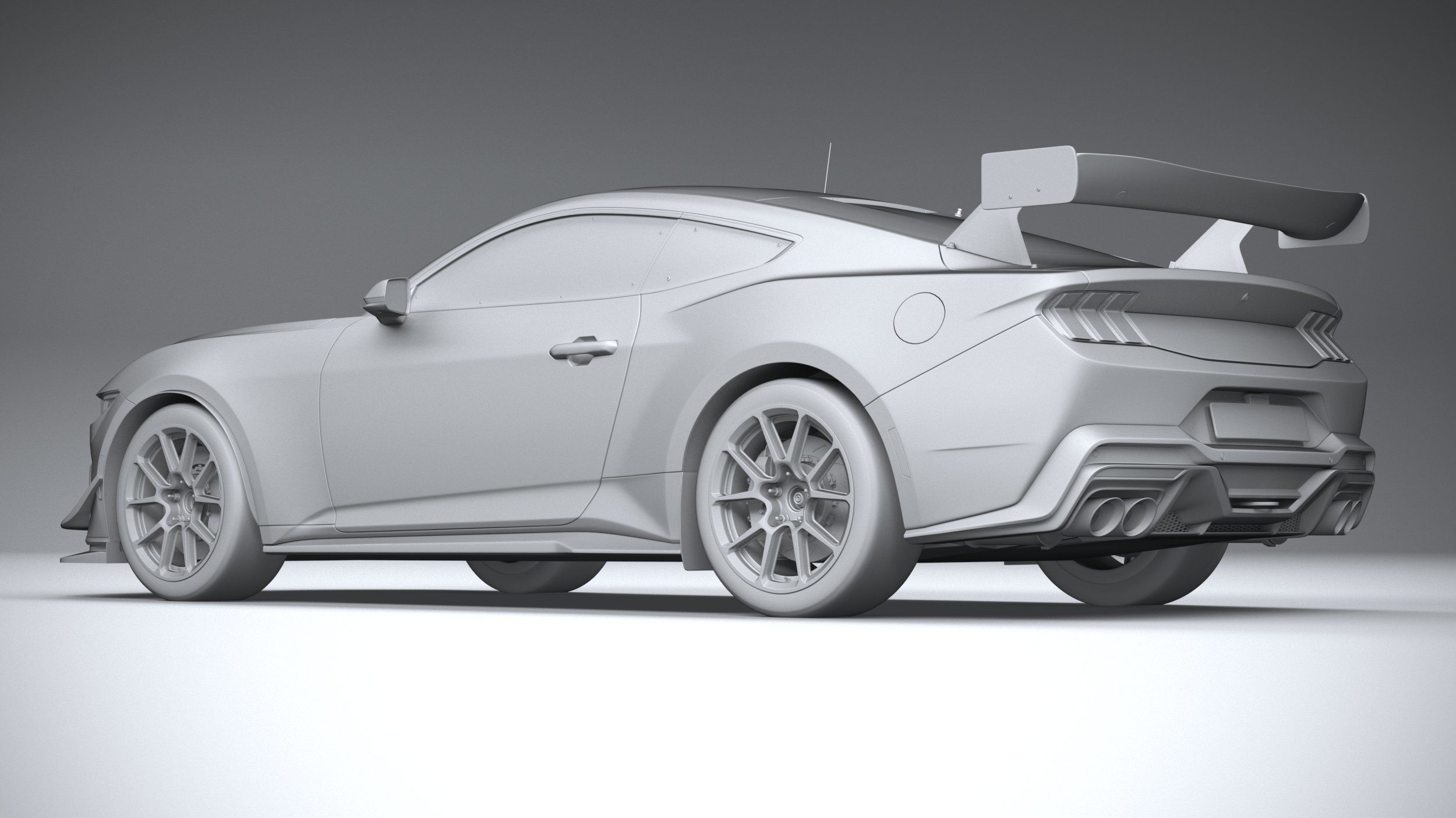 Mustang GT4 Racecar 2024 3D model_21