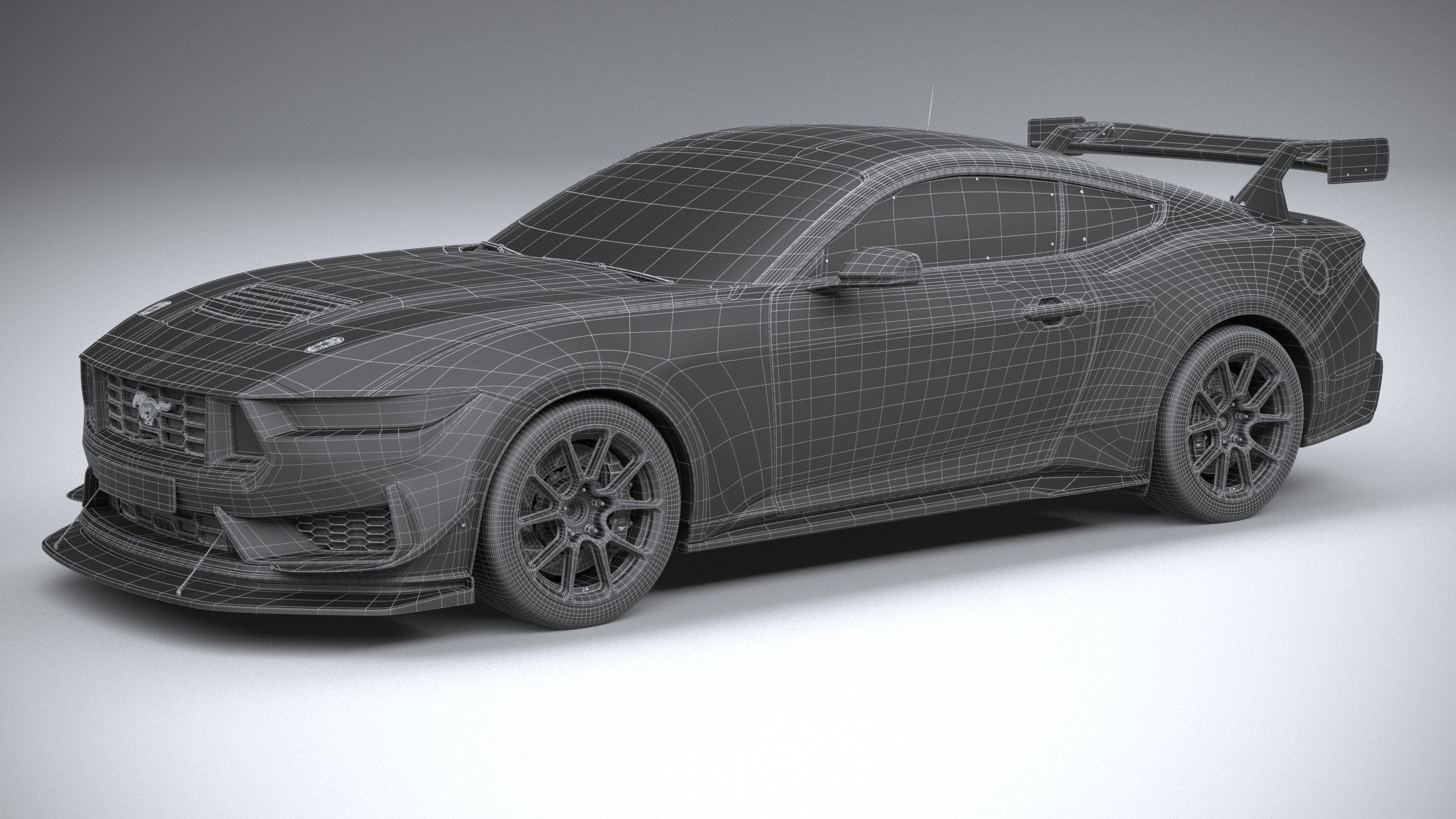Mustang GT4 Racecar 2024 3D model_28