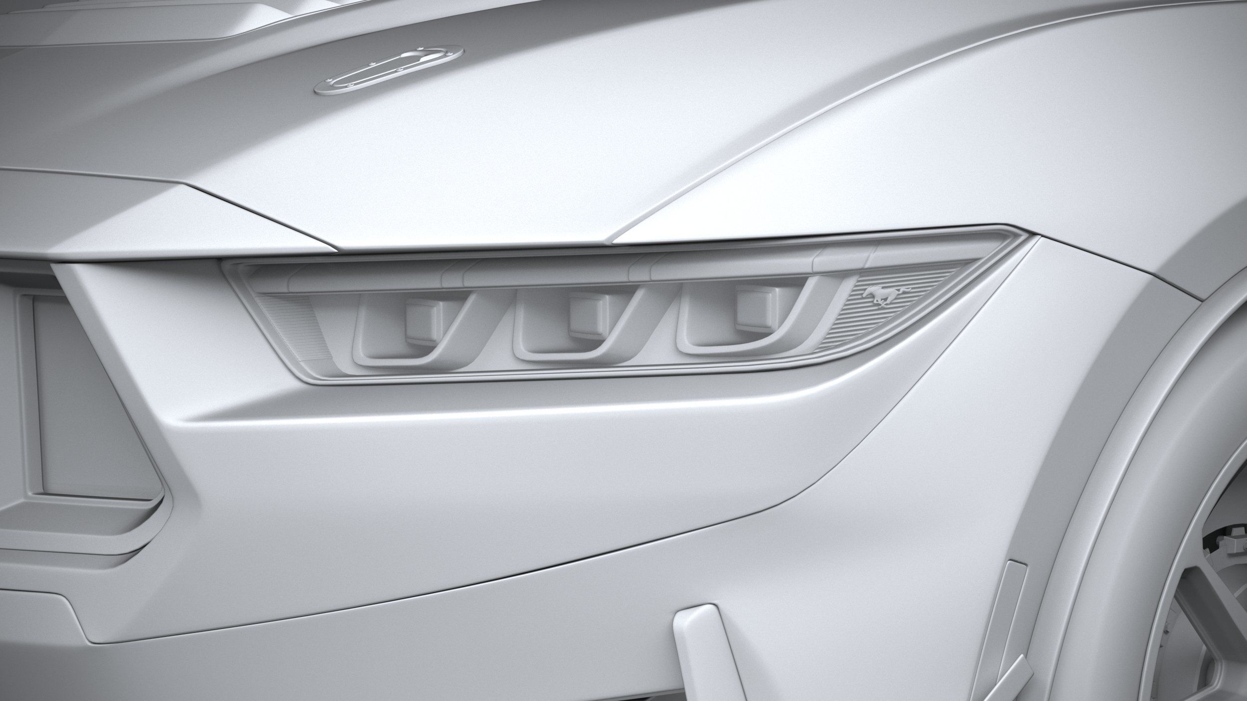 Mustang GT4 Racecar 2024 3D model_23