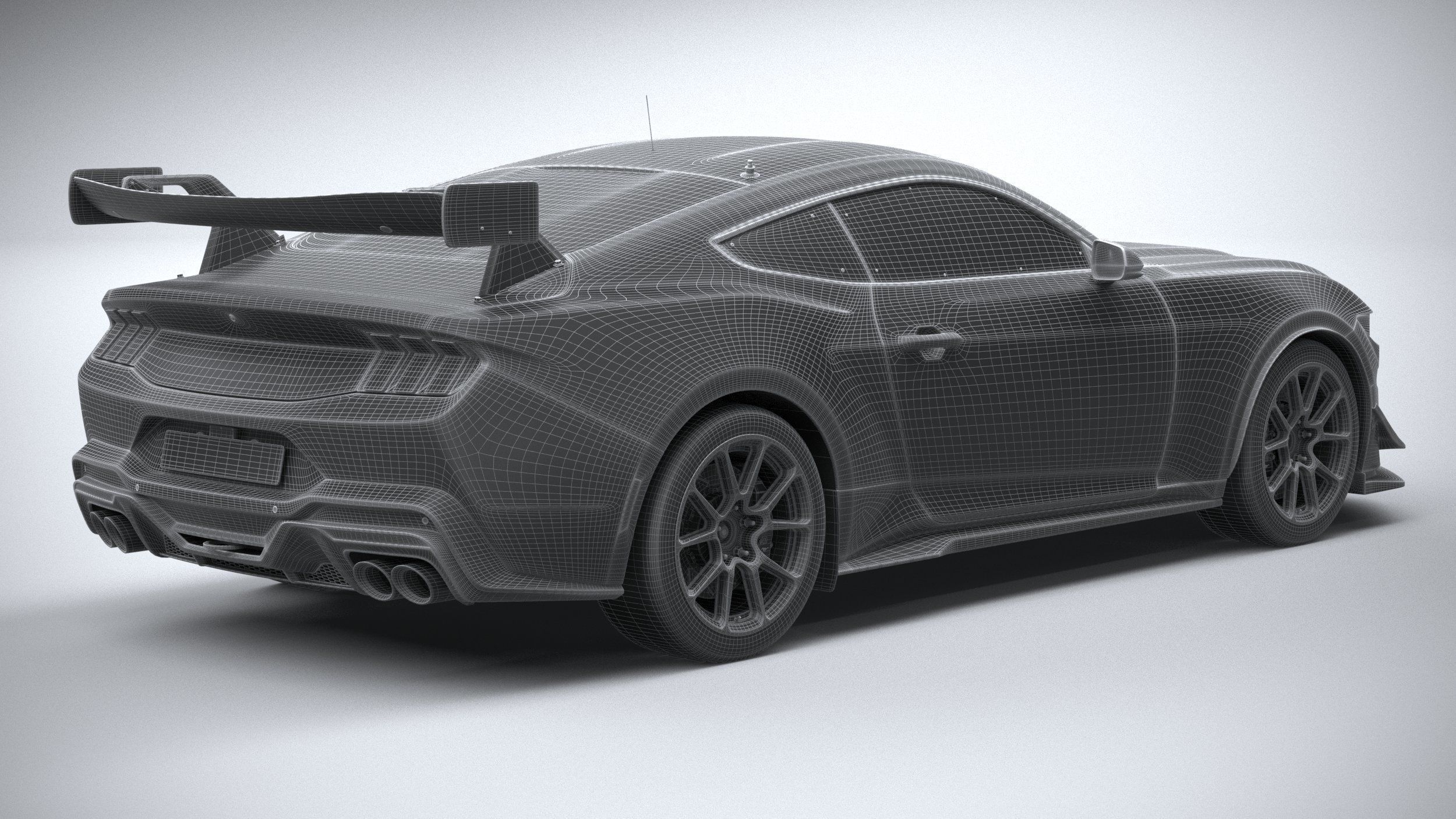 Mustang GT4 Racecar 2024 3D model_27